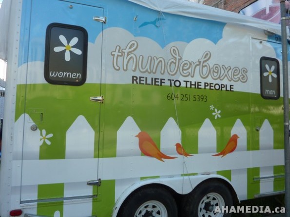 2 AHA MEDIA films at Thunderboxes Public Toilets in Vancouver DTES