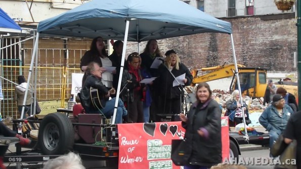 23 AHA MEDIA films at DTES Block Party to Block Condos in Vancouver