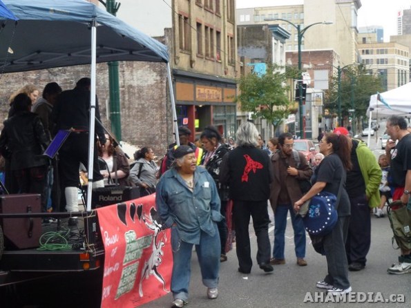 29 AHA MEDIA films at DTES Block Party to Block Condos in Vancouver