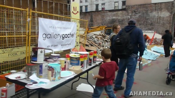 40 AHA MEDIA films at DTES Block Party to Block Condos in Vancouver