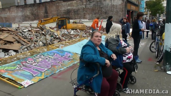 42 AHA MEDIA films at DTES Block Party to Block Condos in Vancouver