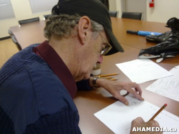 2 AHA MEDIA learns cartooning from Ian Savage, Artist in Vancouver