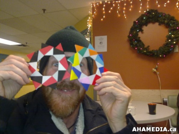 20 AHA MEDIA at Yoko Tomita's Christmas Origami workshop in Vancouver