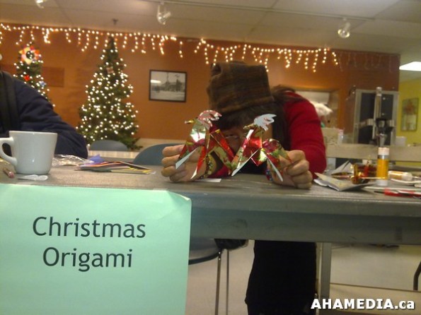 4 AHA MEDIA at Yoko Tomita's Christmas Origami workshop in Vancouver