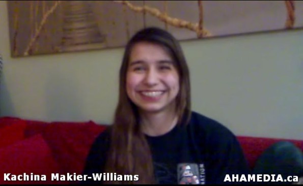 3 April of AHA MEDIA speaks with  Kachina Makier-Williams of 30 Hour Fast for Idle No More in Vancouv