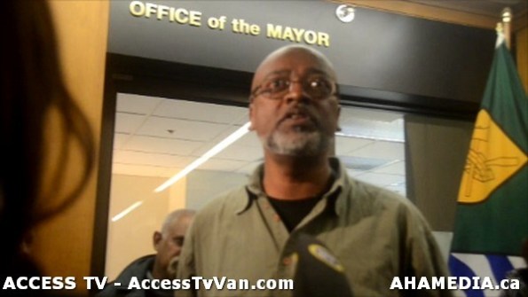 195 AHA MEDIA supports Homeless Dave Hunger Strike to City Hall in Vancouver