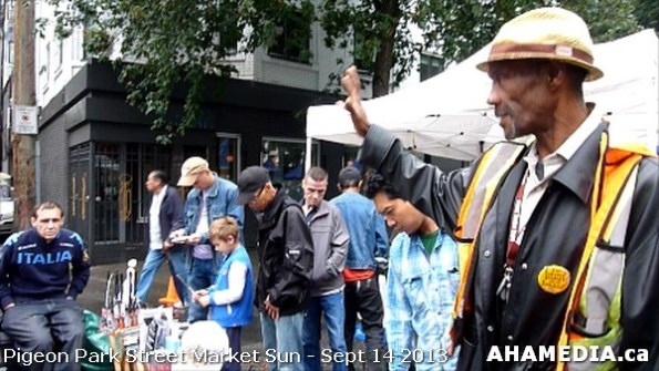 40 AHA MEDIA at Pigeon Park Street Market on Sun Sept 14, 2013 in Vancouver DTES