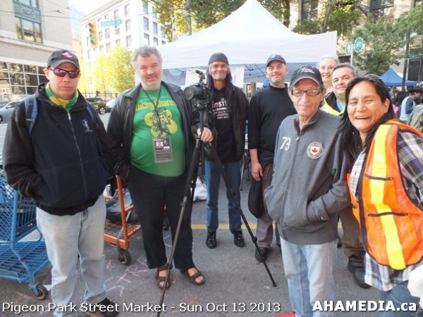 210 AHA MEDIA at Pigeon Park Street Market - Suct 13 2013 in Vancouver DTES