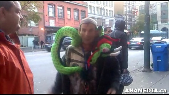 35 AHA MEDIA sees Roland Clarke with Pat and their encounter with Stuffed Green Snake in Vancouver DTE