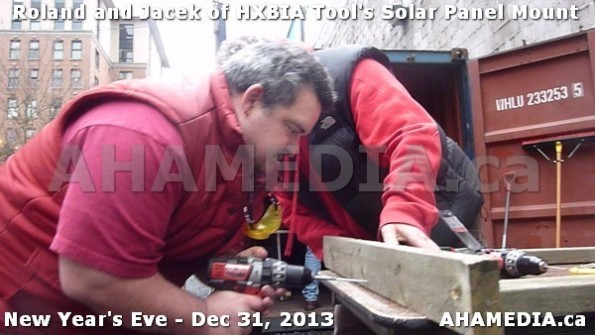 1 AHA MEDIA  sees HXBIA Tool build Solar Panel Mounting System on Tues Dec 31 2013 (106)