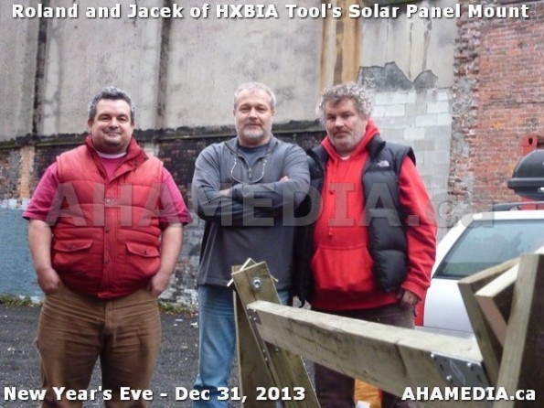 1 AHA MEDIA  sees HXBIA Tool build Solar Panel Mounting System on Tues Dec 31 2013 (207)