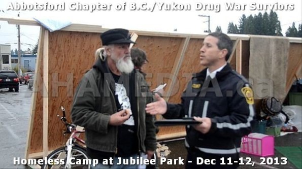 15 AHA MEDIA at BC Yukon Drug War Survivors Homeless Standoff in Jubilee Park, Abbotsford, B.C.