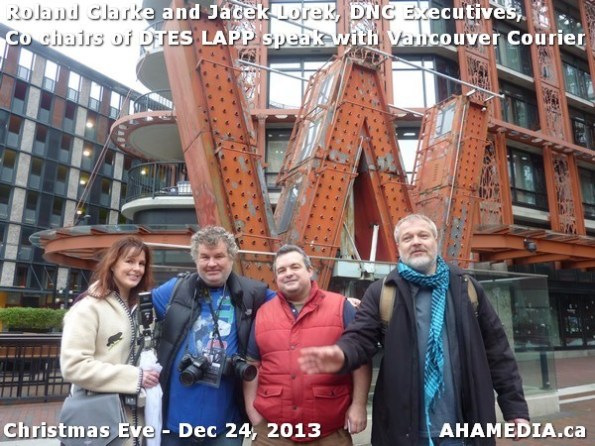 47 AHA MEDIA sees Roland Clarke + Jacek Lorek, DNC Executives, Co-chair DTES LAPP w Vancouver Courier
