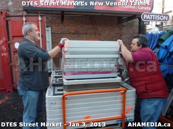 36 AHA MEDIA sees DTES Street Market new vendor tables in Vancouver on Jan 3, 2013
