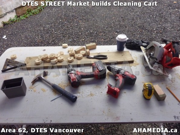 52 AHA MEDIA sees Jacek Lorek build a cleaning cart for DTES Street Market in Vancouver