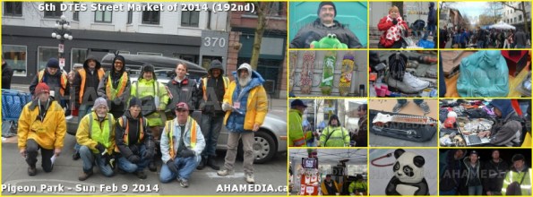 AHA MEDIA sees 192nd DTES Street Market in Vancouver on Sun Feb 9 2014
