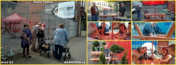 0 Patio Tables at Area 62 for DTES Street Market