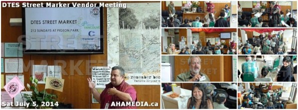 0 DTES Street Market Vendor Meeting July 5 2014