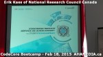 1 AHA MEDIA at Erik Kass of National Research Council of Canada talk at CodeCoreBootcamp – Feb 18,&nbsp;20
