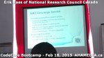 3 AHA MEDIA at Erik Kass of National Research Council of Canada talk at CodeCoreBootcamp – Feb 18,&nbsp;20