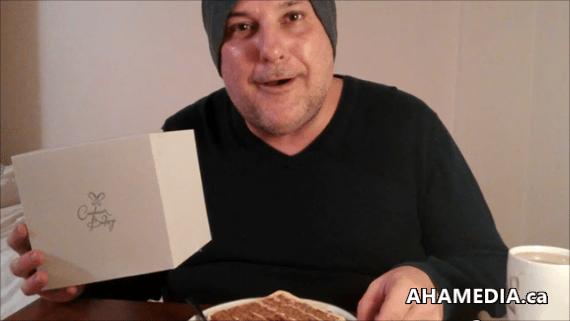 Garvin Snider of AHA MEDIA on National Carrot Cake Day - Feb 3 2015 in Vancouver