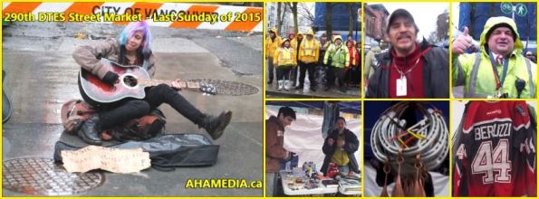 0 AHA MEDIA at 290th DTES Street Market - Last Sunday Market of 2015 in Vancouver on Dec 27 2015