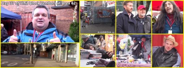 0 AHA MEDIA at 37th Day of Unit Block Vendors going to Area 62 DTES Street Market in Vancouver on Dec 22 2015
