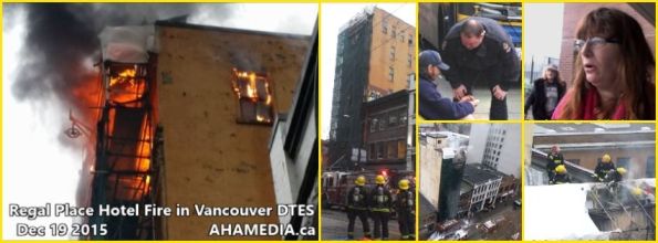 0 AHA Media sees Regal Place Hotel Fire in Vancouver DTES on Dec 19 2015