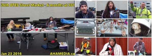 0 AHA MEDIA at 26th DTES Street Market at 501 Powell St in Vancouver on Jan 23 2016