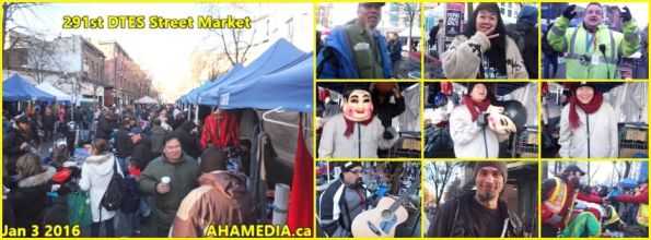 0 AHA MEDIA at 291st DTES Street Market in Vancouver on Jan 3 2016