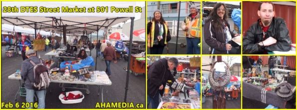 0 AHA MEDIA at 28th DTES Street Market at 501 Powell St in Vancouver on Feb 6 2016