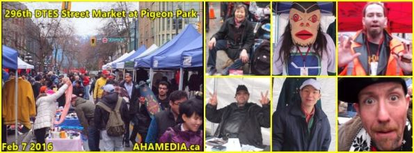 0 AHA MEDIA at 296th DTES Street Market at Pigeon Park in Vancouver on Feb 7 2016